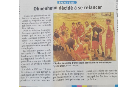 Article paru vendredi 6 septembre dans les DNA
